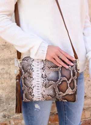 Clutch-Crossbody Coffee