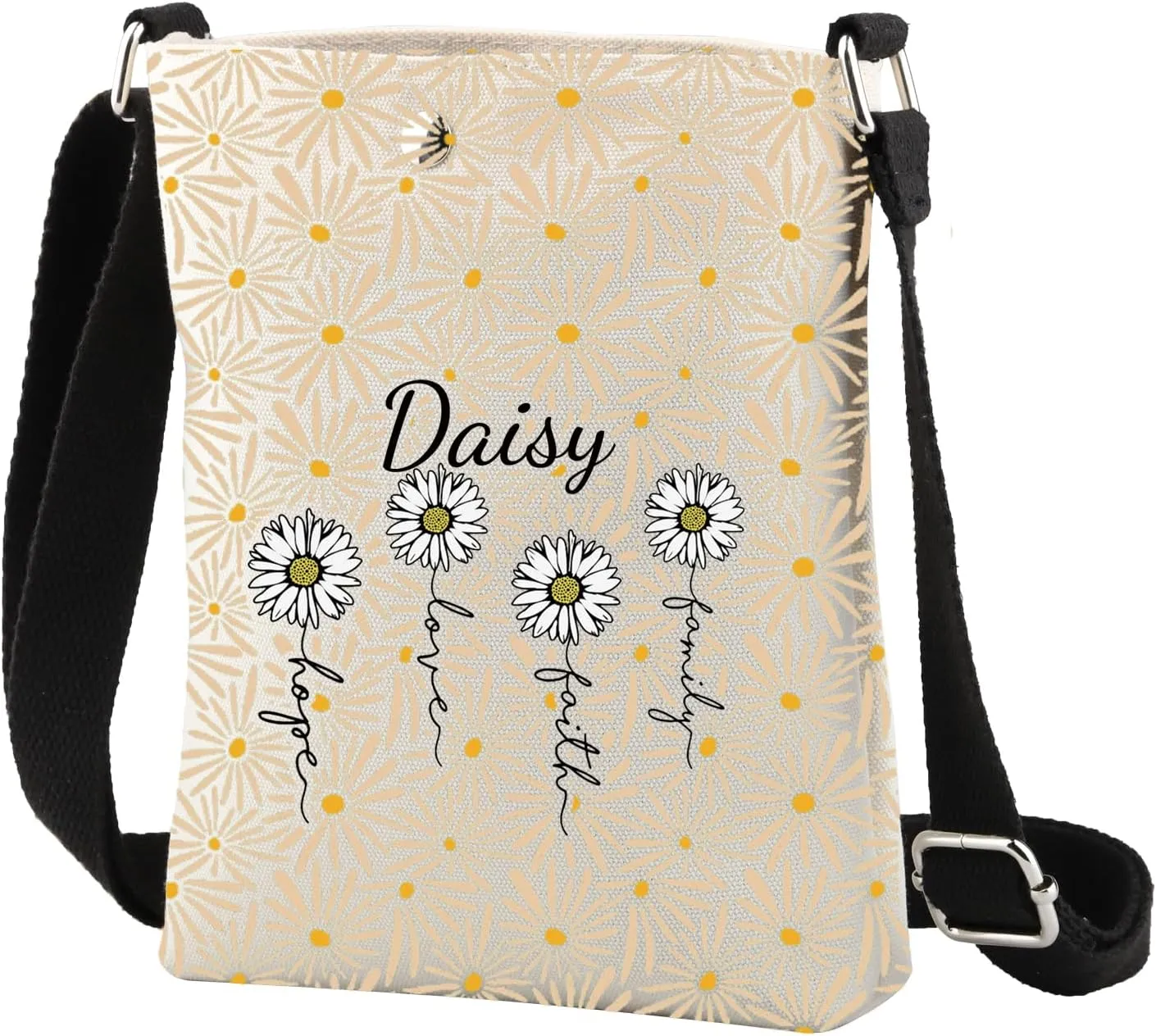 CMNIM Daisy Crossbody Bag Christian Gifts for Women Daisy Lover Gifts Bible Verse Gift Christian Daisy Small Crossbody Purse
