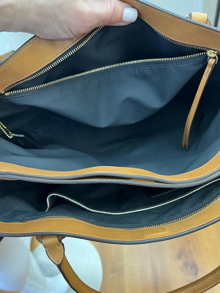 COACH BOROUGH LEATHER TOTE BAG