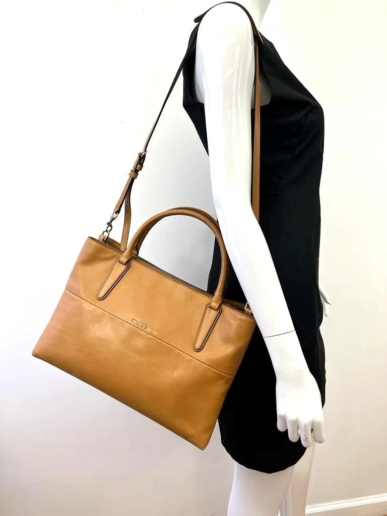 COACH BOROUGH LEATHER TOTE BAG