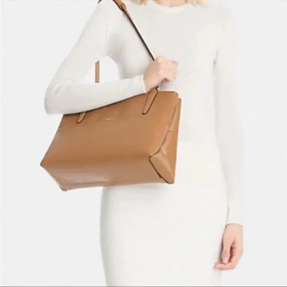 COACH BOROUGH LEATHER TOTE BAG