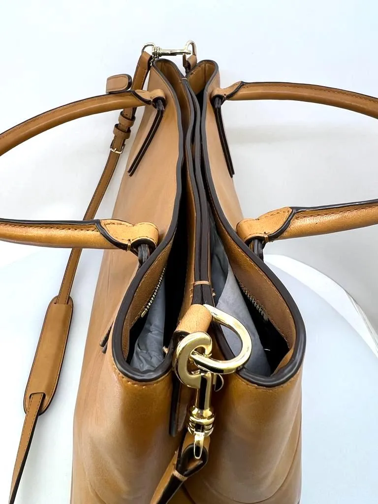 COACH BOROUGH LEATHER TOTE BAG