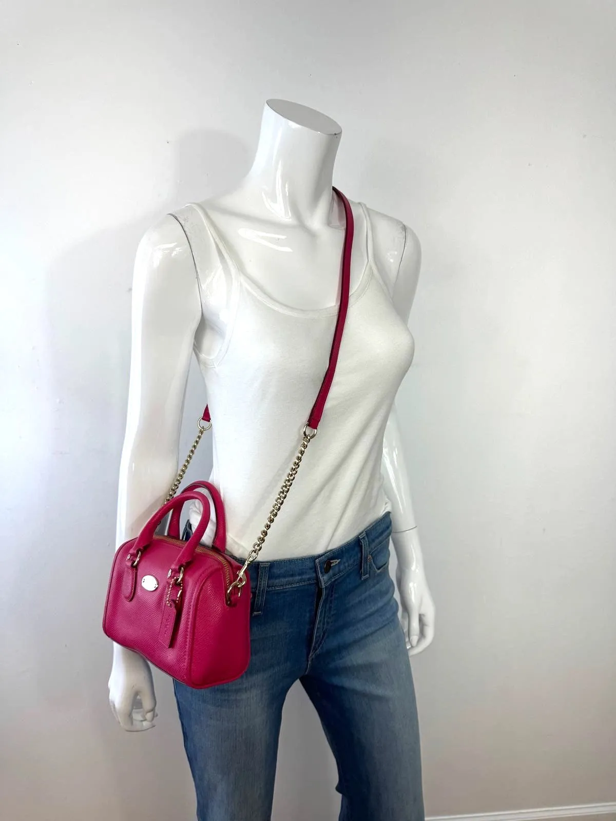 COACH CROSSGRAIN LEATHER BENNETT CROSSBODY BAG