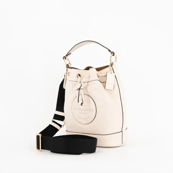 COACH DEMPSEY DRAWSTRING BAG IN CHALK