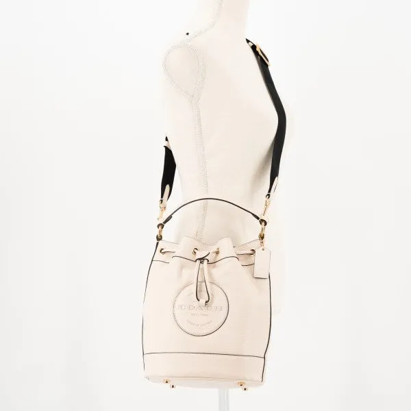 COACH DEMPSEY DRAWSTRING BAG IN CHALK