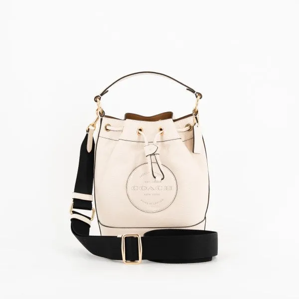 COACH DEMPSEY DRAWSTRING BAG IN CHALK