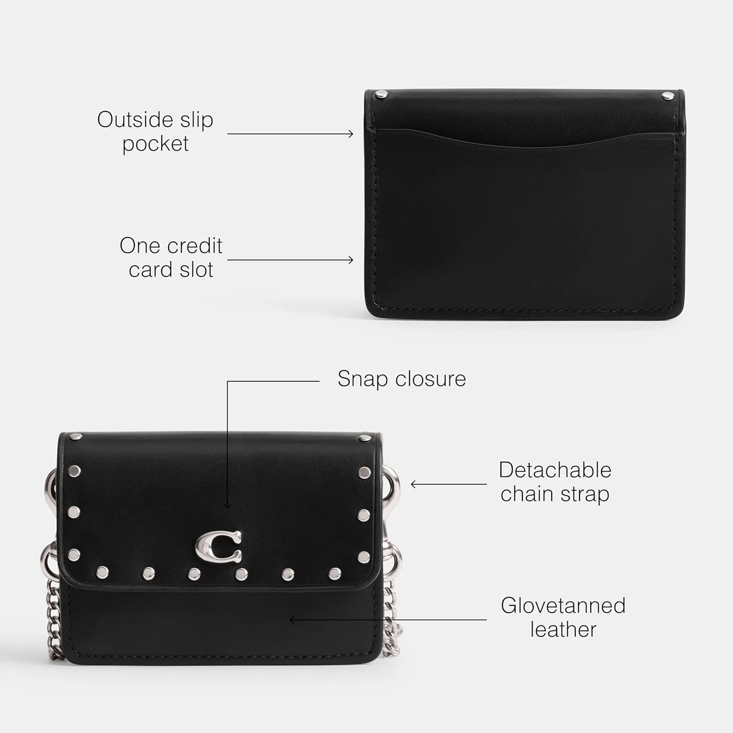 Coach Women's Half Flap Card Case