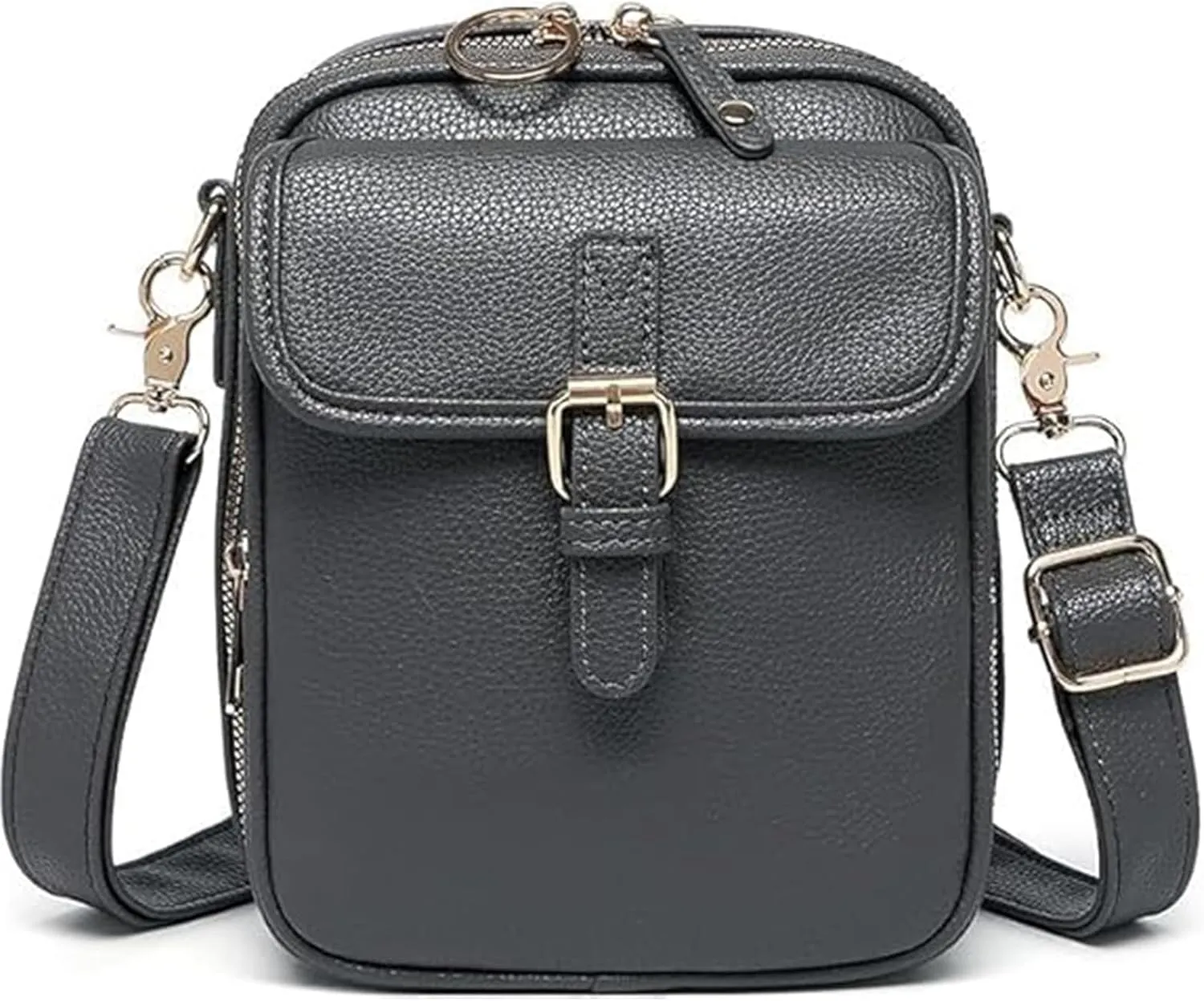 Collaborate Crossbody Leather Bag, Collaboraten1 Anti Theft Leather Bag, Mini Cell Phone Pouch with Card Slots