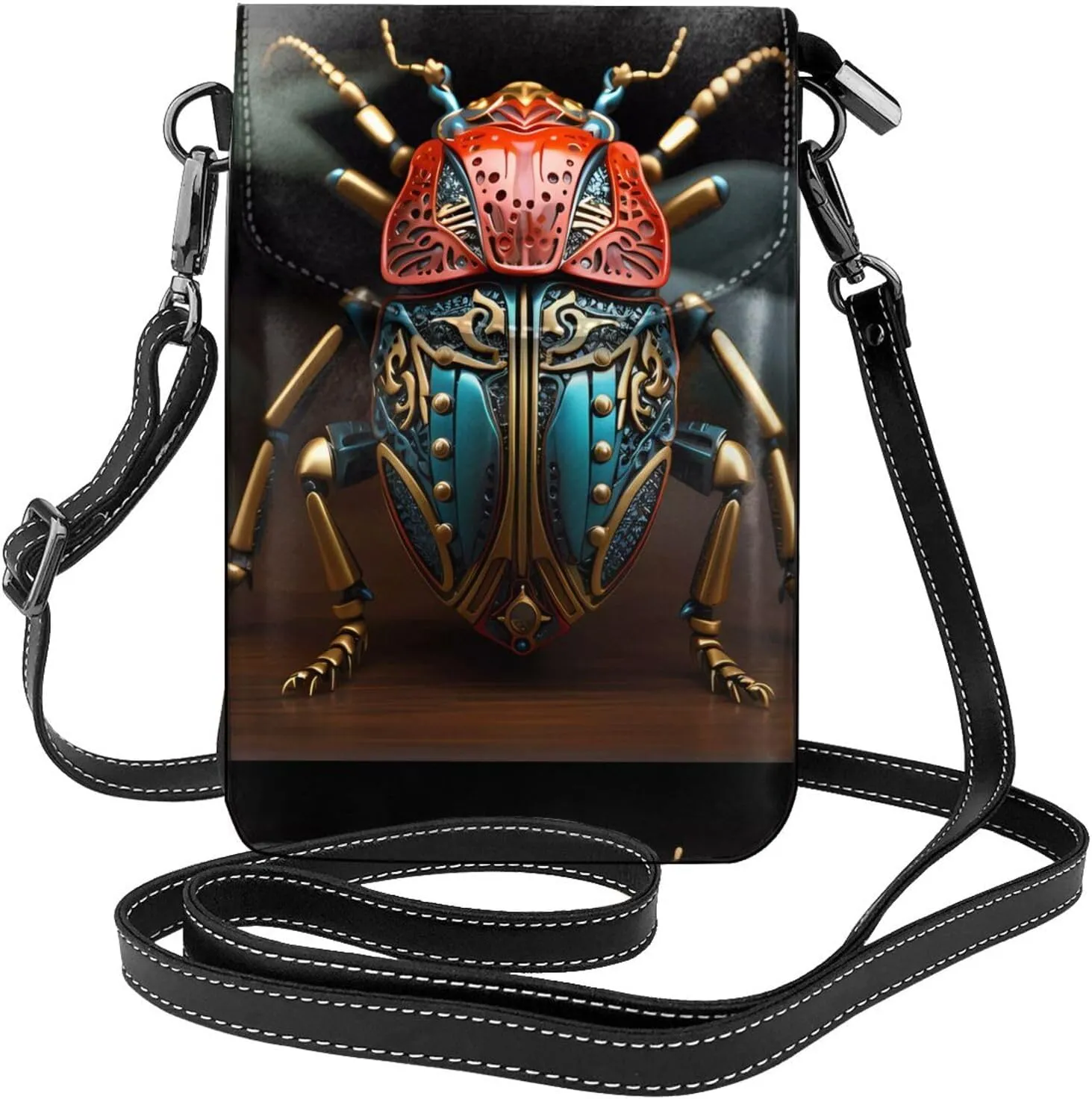 Colorful Beetle Women's crossbody bag, crossbody phone bag, tassel wallet with shoulder strap, best gift for women.
