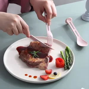 Compact Stackable Reusable Utensil Set