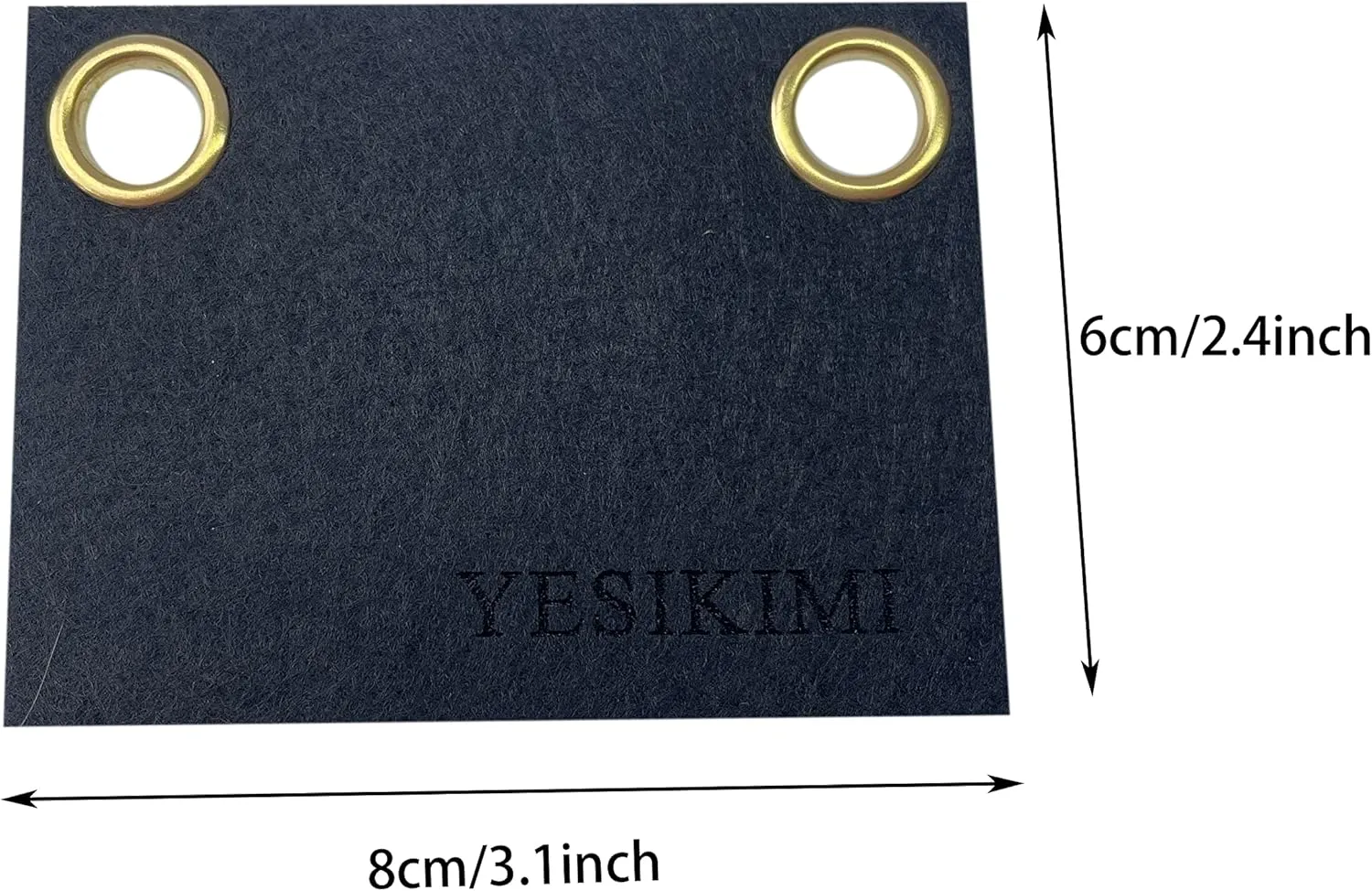 Conversion Kit Compatible With YSL small card holder Felt Insert   47" Gold Chain (black)