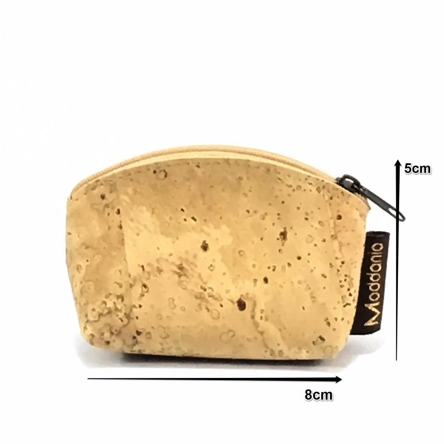 Cork Mini Coin Purse and Small Coin Pouch in a Rose Pattern