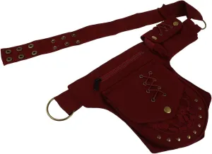 Cotton Cloth Material Phone Waist Bag Large Size Crossbody Phone Holder Pouch