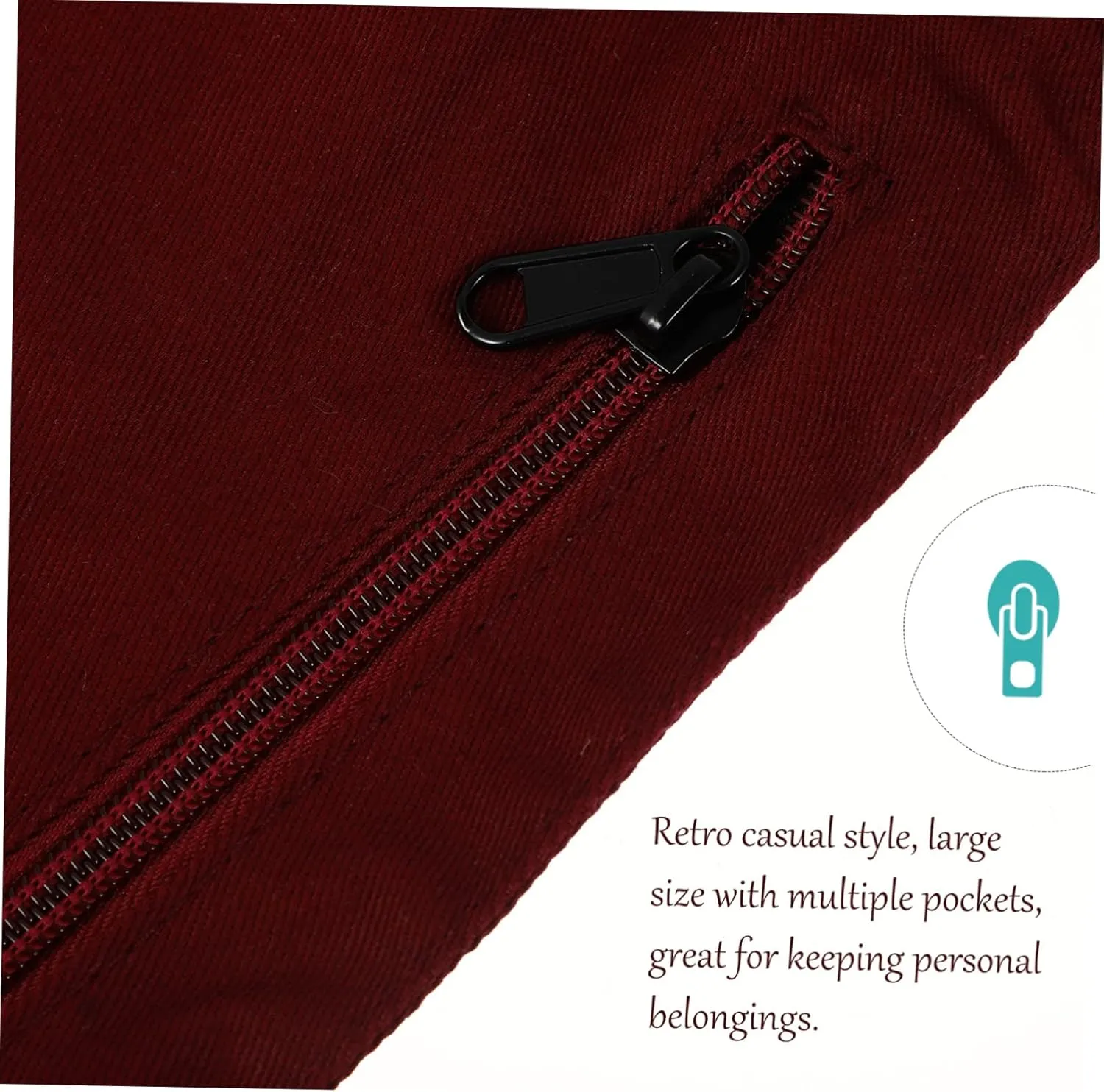 Cotton Cloth Material Phone Waist Bag Large Size Crossbody Phone Holder Pouch