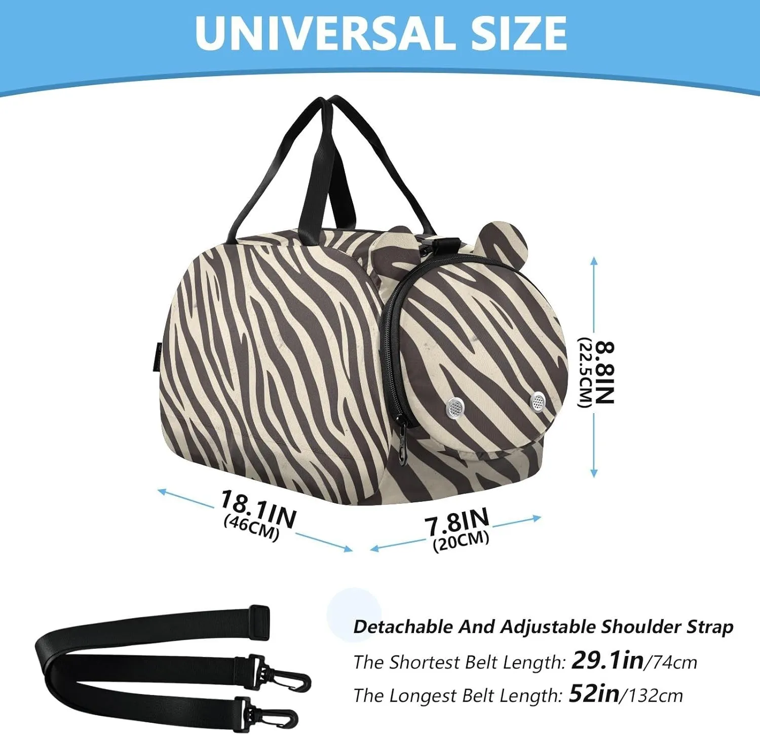 Cross Body Purse with Shoes Compartment Fashion Handbags for For Hiking Traveling