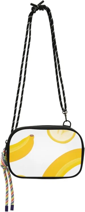 Crossbody Bag Bananas Fruit Cell Phone Purse Wallet with Credit Card Slots Multicolor Handbag with Adjustable Strap Fits Phone Keys And More