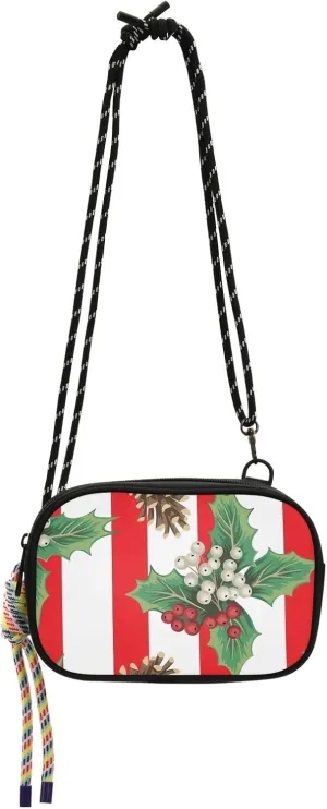 Crossbody Bag Cone and Mistletoe Cell Phone Purse Wallet with Credit Card Slots Multicolor Handbag with Adjustable Strap Fits Phone Keys And More