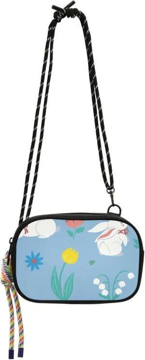 Crossbody Bag Cute Spring Rabbits and Flowers Cell Phone Purse Wallet with Credit Card Slots Multicolor Handbag with Adjustable Strap Fits Phone Keys And More