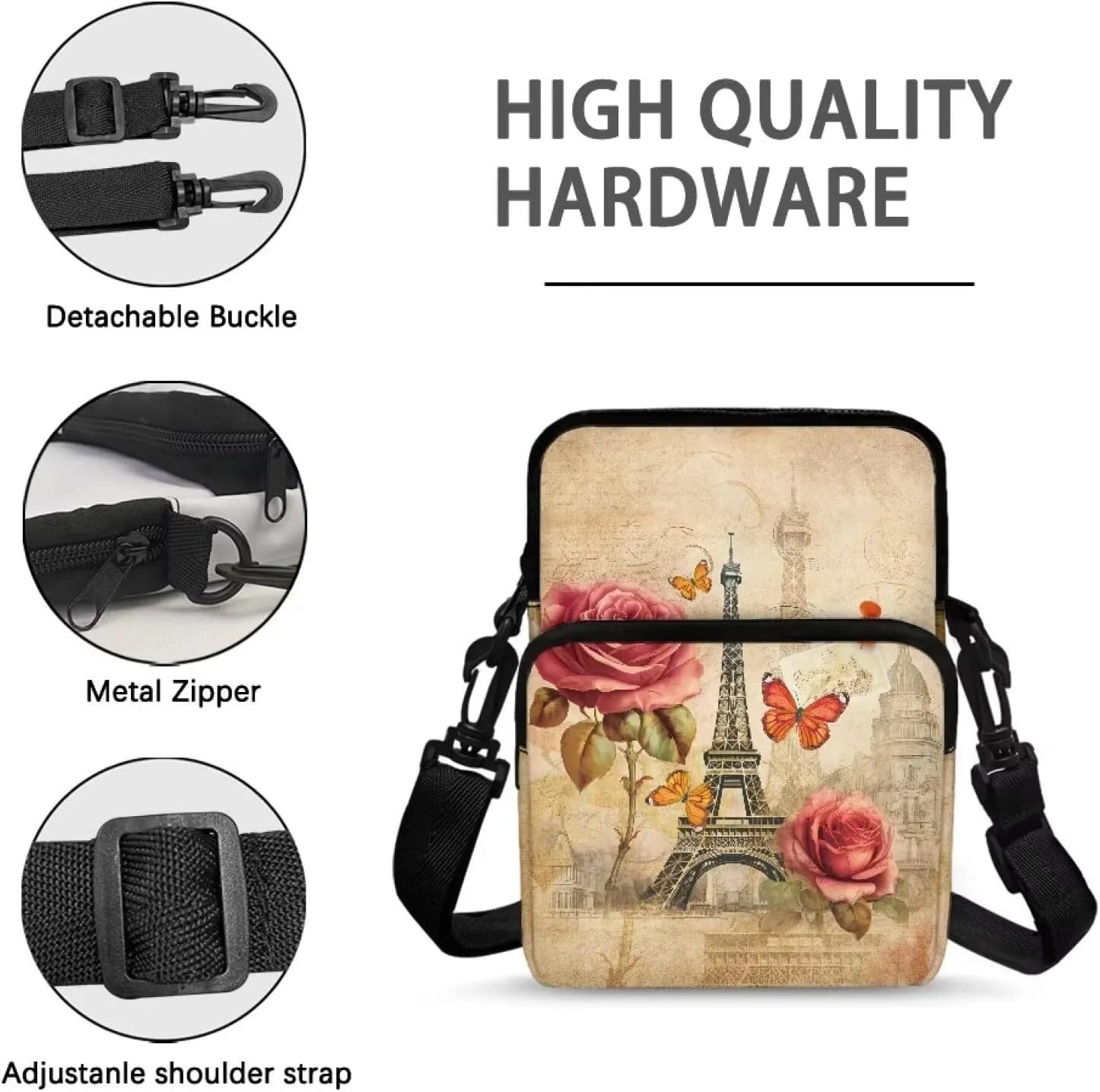 Crossbody Bag for Men Small Cell Phone Purse Wallet Women Shoulder Handbag Travel Gym Bag