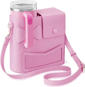 Crossbody Bag for Stanley Cup Purse, Outdoor Portable Water Bottle Holder with Adjustable Shoulder Strap