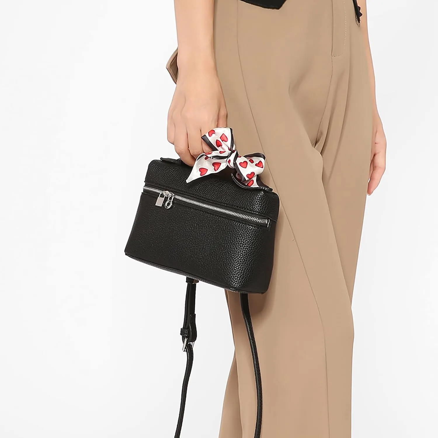 Crossbody Bag for Women Top-Handle Pouch Bag Designer Shoulder Leather Handbag Trendy Purse