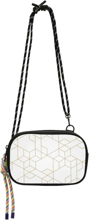 Crossbody Bag Gold Outline Cell Phone Purse Wallet with Credit Card Slots Multicolor Handbag with Adjustable Strap Fits Phone Keys And More