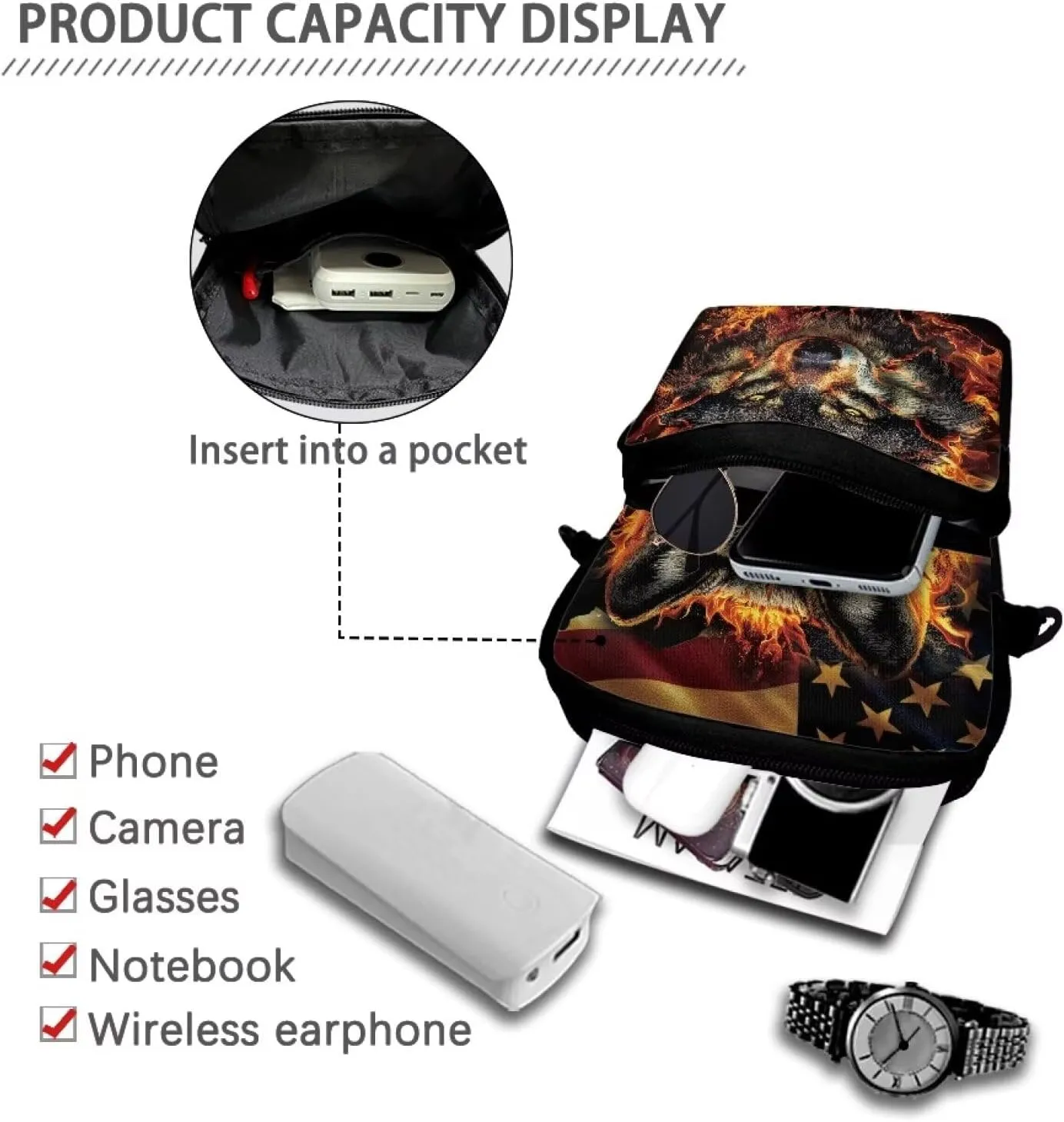 Crossbody Bag Shoulder Bags Purses Cell Phone Case Waist Pouch for Women Girls Boys