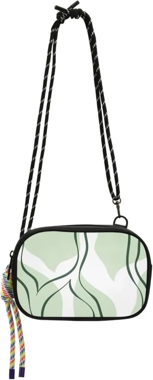 Crossbody Bag Tropic Palm Leaves Cell Phone Purse Wallet with Credit Card Slots Multicolor Handbag with Adjustable Strap Fits Phone Keys And More