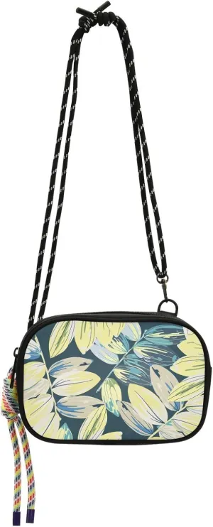 Crossbody Bag Yellow Twigs with Colorful Leaves Cell Phone Purse Wallet with Credit Card Slots Multicolor Handbag with Adjustable Strap Fits Phone Keys And More