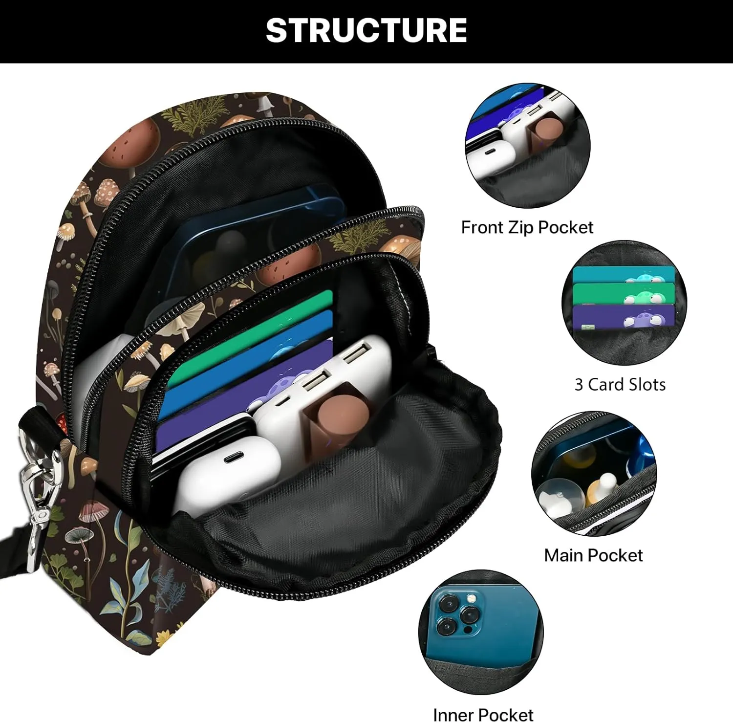 Crossbody Bags for Women Cell Phone Purse Casual Shoulder Bag with Adjustable Strap Card Slots for Travel Work