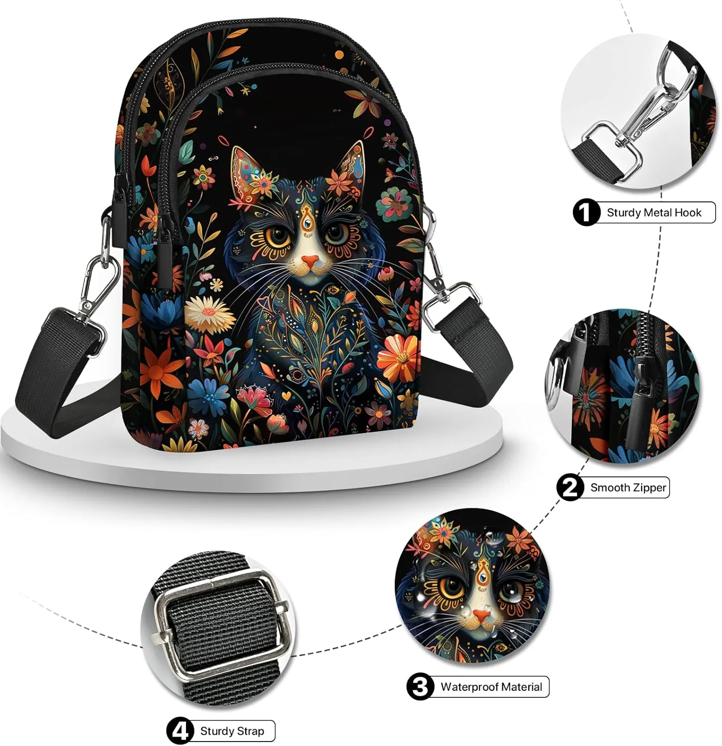 Crossbody Bags for Women Cell Phone Purse Casual Shoulder Bag with Adjustable Strap Card Slots for Travel Work