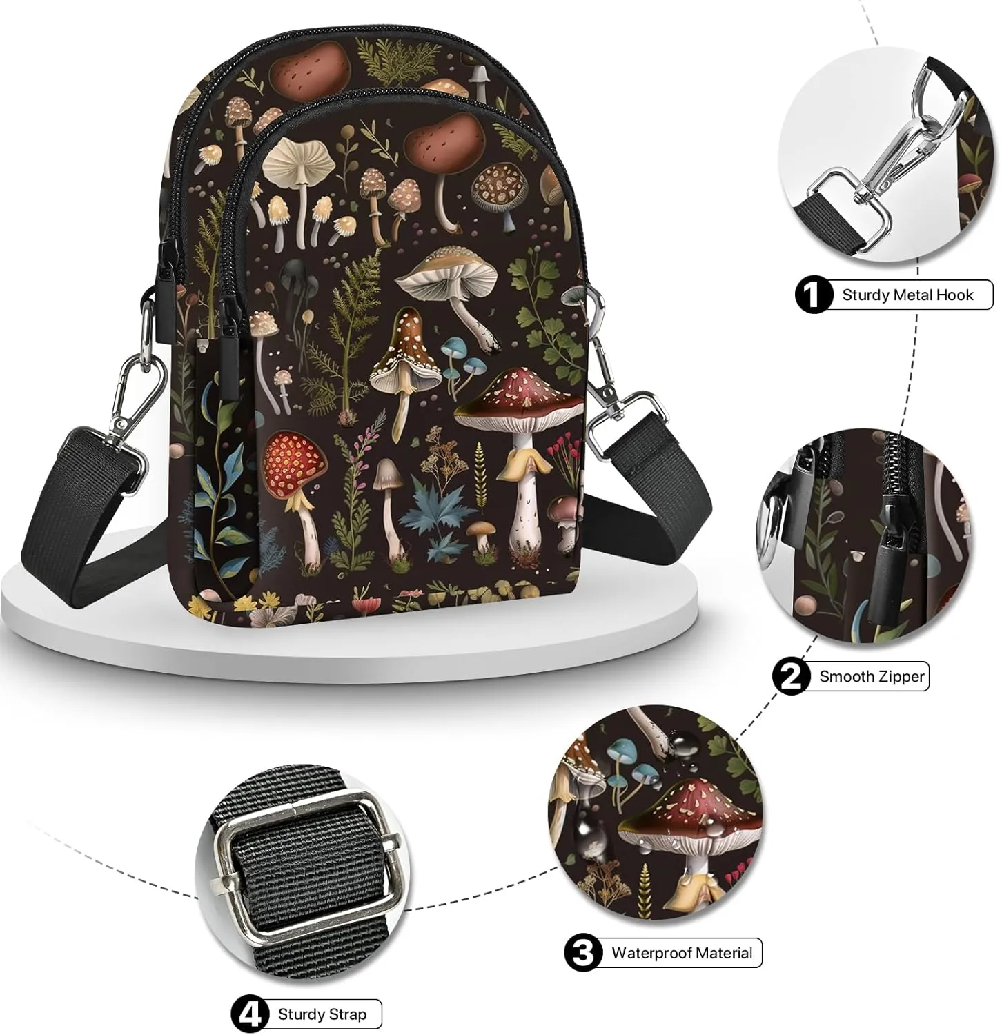 Crossbody Bags for Women Cell Phone Purse Casual Shoulder Bag with Adjustable Strap Card Slots for Travel Work