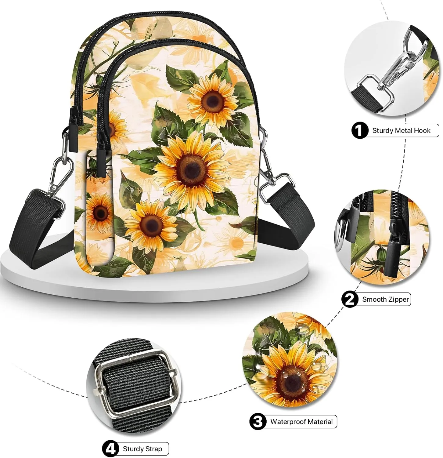 Crossbody Bags for Women Cell Phone Purse Casual Shoulder Bag with Adjustable Strap Card Slots for Travel Work