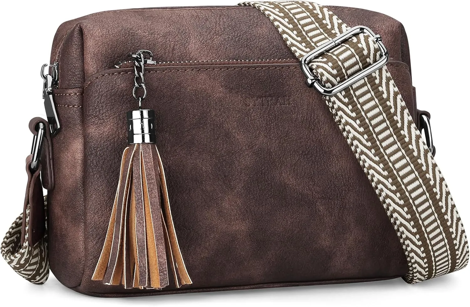 Crossbody Bags for Women, Crossbody Purse Soft Leather Purses for Women Shoulder Handbags with Tassel