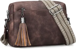 Crossbody Bags for Women, Crossbody Purse Soft Leather Purses for Women Shoulder Handbags with Tassel