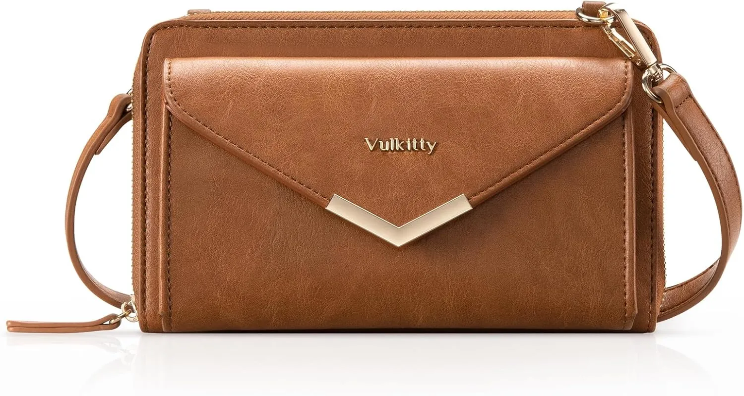 Crossbody Bags for Women, Purse Wristlet Wallet Crossbody Clutch with Card Slots and Adjustable Strap