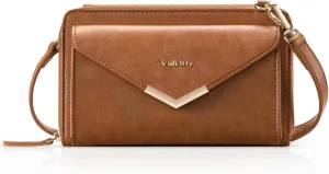 Crossbody Bags for Women, Purse Wristlet Wallet Crossbody Clutch with Card Slots and Adjustable Strap