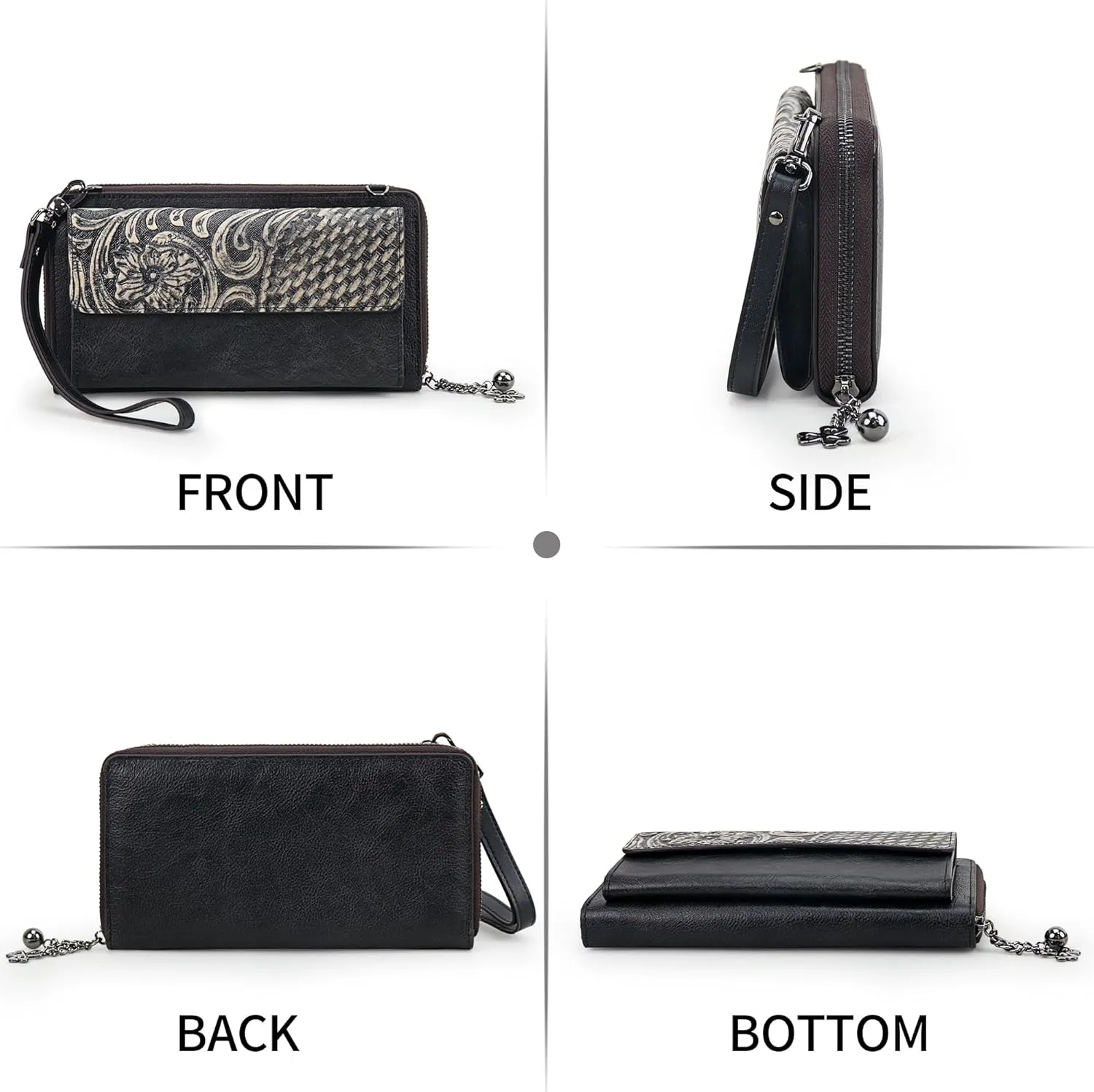 Crossbody Bags For Women, Wristlet Wallet Phone Purse Shoulder handbags Multi-Function Small Clutch Card Holder