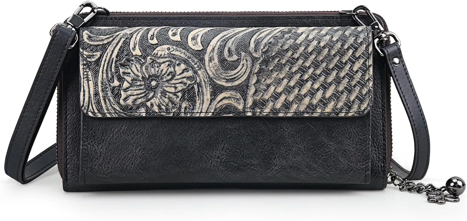Crossbody Bags For Women, Wristlet Wallet Phone Purse Shoulder handbags Multi-Function Small Clutch Card Holder