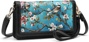 Crossbody Bags For Women Wristlet Wallet Phone Purse Shoulder handbags Multi-Function Small RFID Clutch Card Holder…