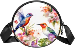 Crossbody Bags for Women,Crossbody Bag Men,Small Sling Bag,Flowers and Birds Flower Bush,Crossbody Purse
