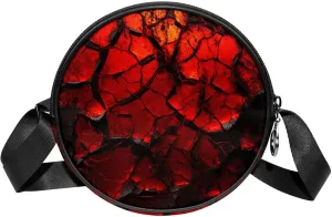 Crossbody Bags for Women,Crossbody Bag Men,Small Sling Bag,Volcano Surface Texture,Crossbody Purse