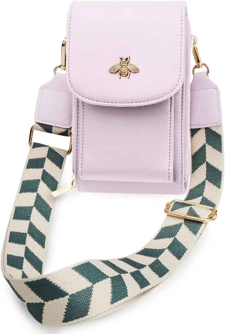 CrossBody Bags with Touchscreen Cell Phone Purse Window Zipper Pocket,RFID Blocking Card Holder iPhone bag for Women