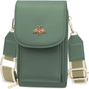 CrossBody Bags with Touchscreen Cell Phone Purse Window Zipper Pocket,RFID Blocking Card Holder iPhone bag for Women