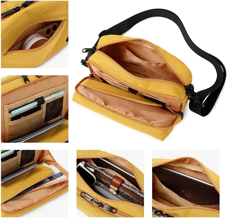 Crossbody Handbag with Coin Purse, 3 Compartments, Zipper, for Travel, Everyday Use