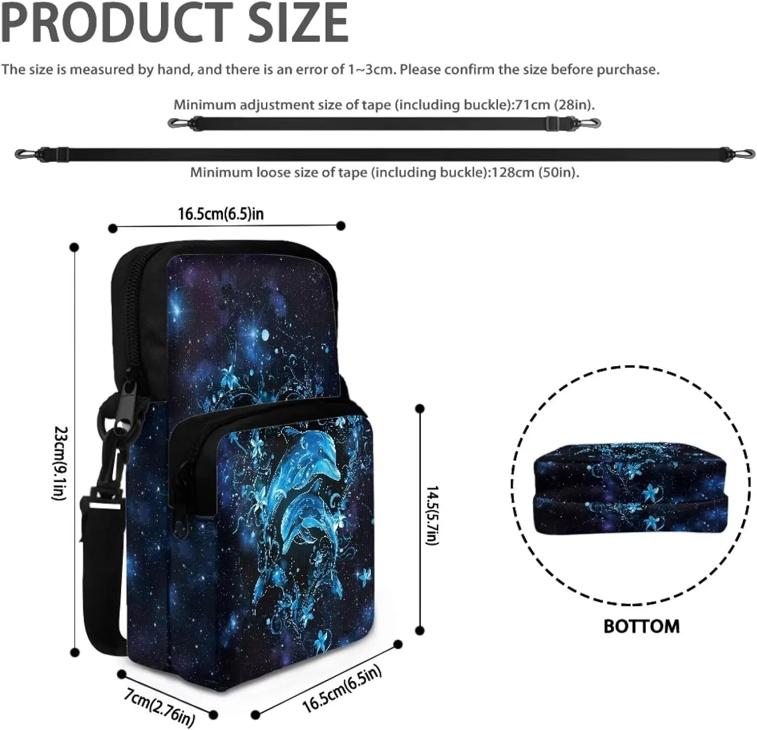 Crossbody Phone Bag Shoulder Arm Bag Cell Phone Purse Key Holder Credit Card Organiser Wallet