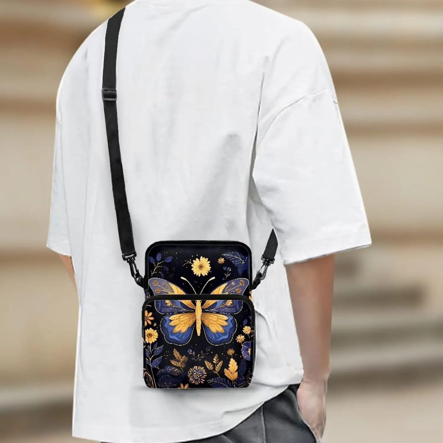 Crossbody Phone Bag Shoulder Arm Bag Cell Phone Purse Key Holder Credit Card Organiser Wallet