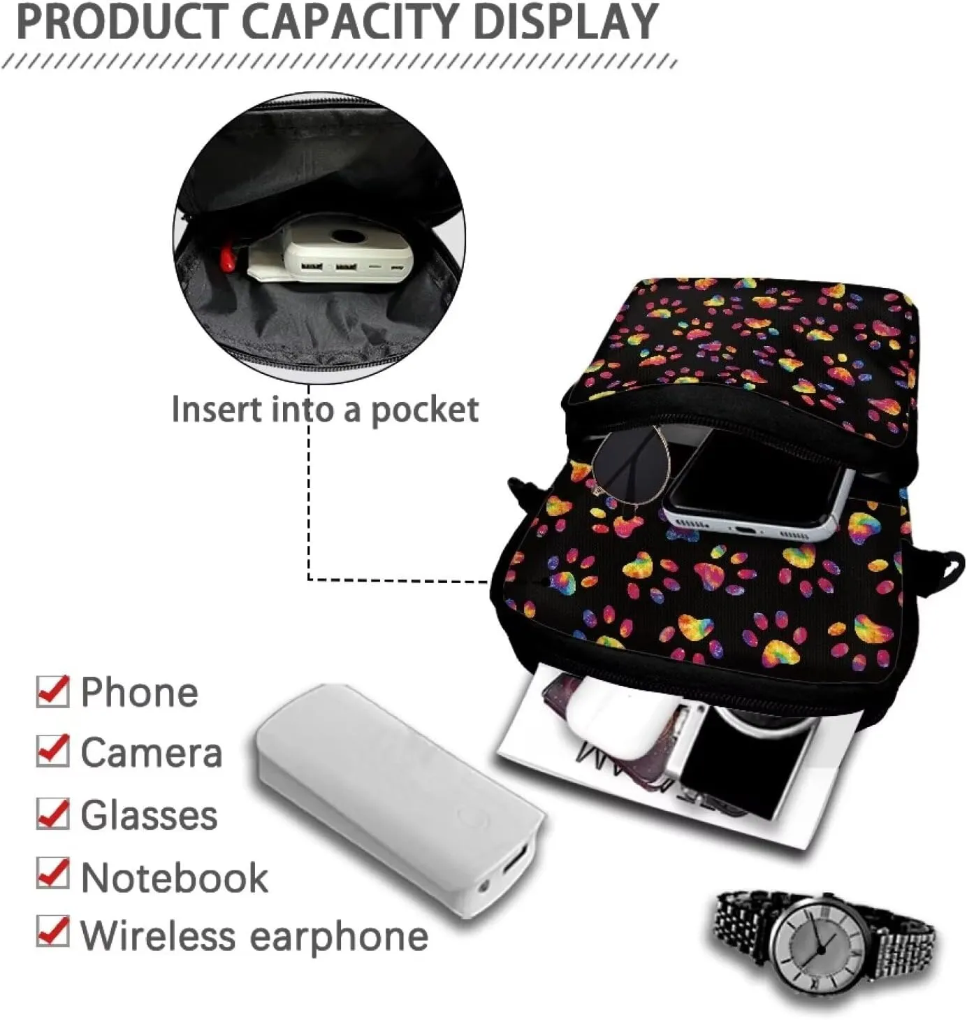 Crossbody Phone Bag Shoulder Arm Bag Cell Phone Purse Key Holder Credit Card Organiser Wallet