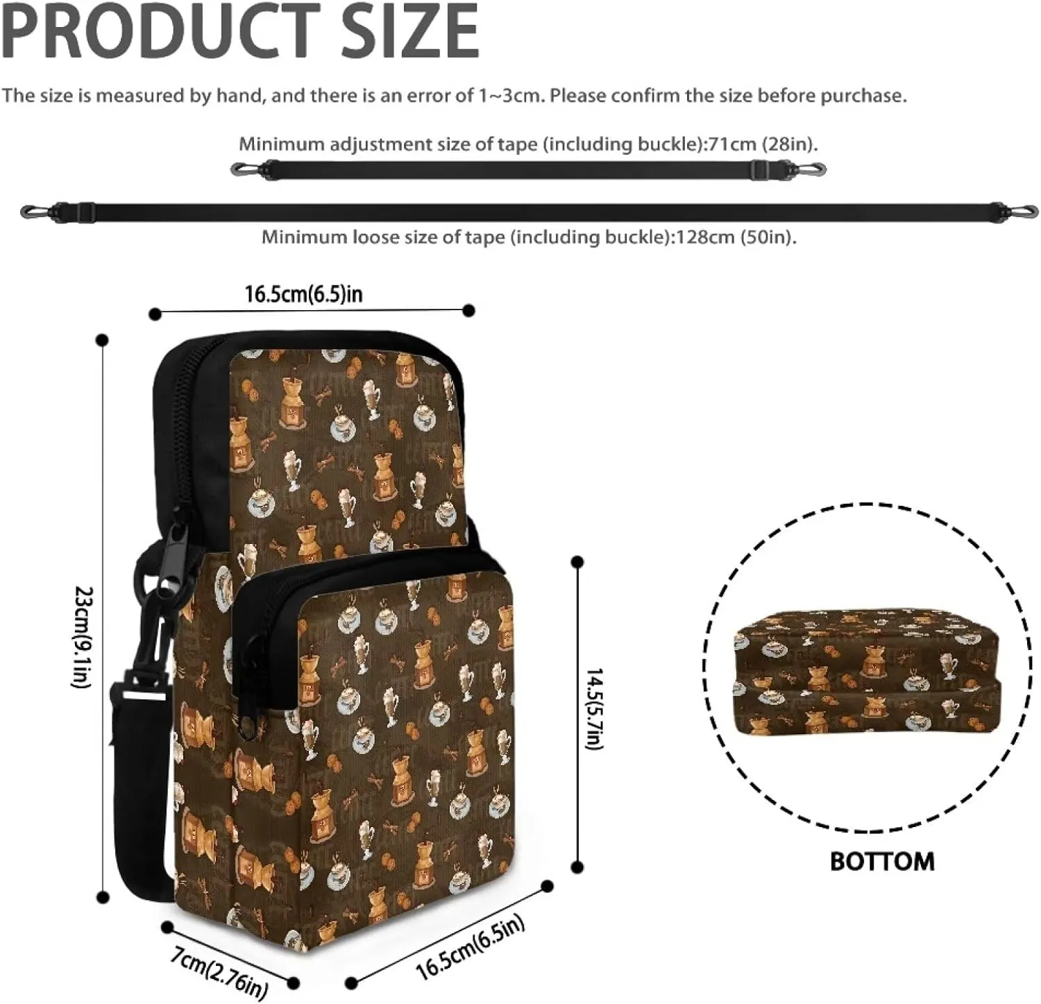 Crossbody Phone Bag Shoulder Arm Bag Cell Phone Purse Key Holder Credit Card Organiser Wallet