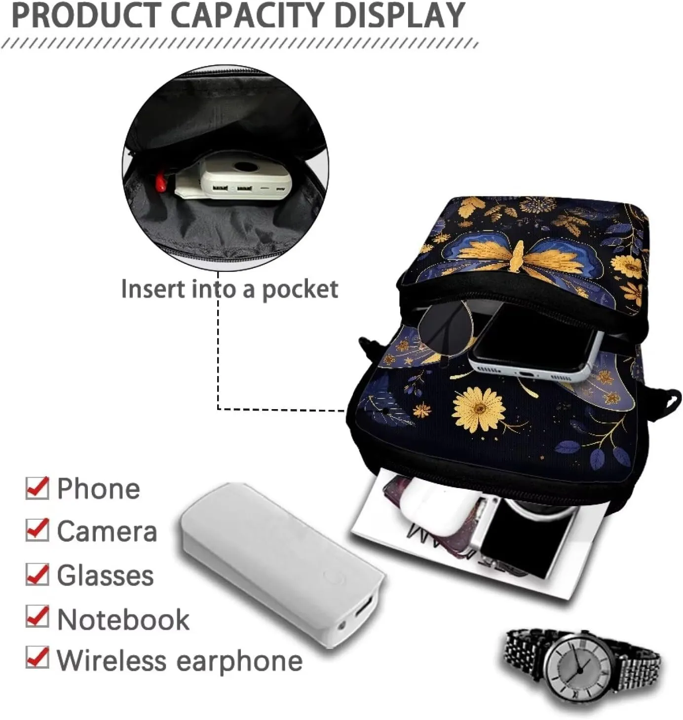 Crossbody Phone Bag Shoulder Arm Bag Cell Phone Purse Key Holder Credit Card Organiser Wallet